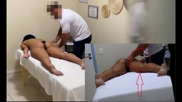 Esposa excitada resiste masaje erótico termina follando